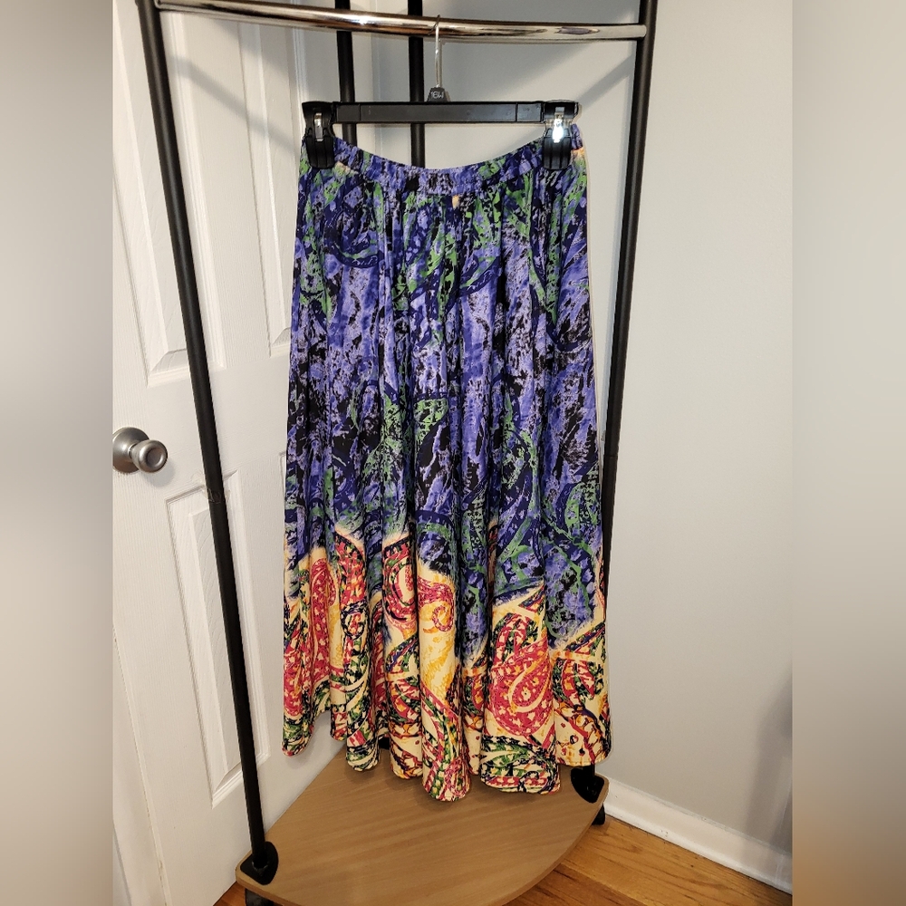Lucky & Coco Vibrant Multicolor Maxi Skirt